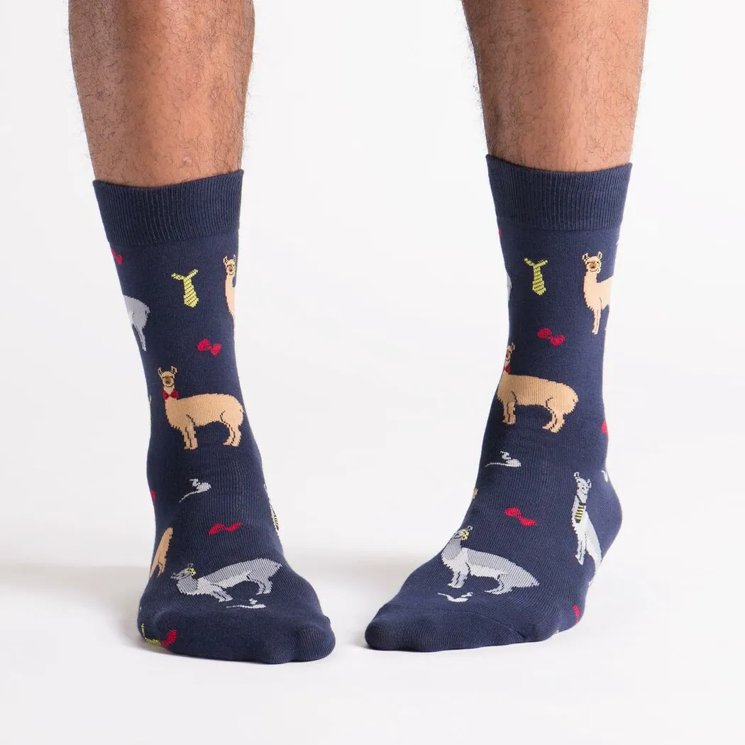 Men's Llama Drama Crew Socks