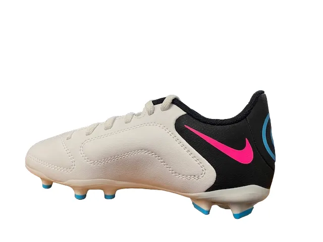 Nike boys football boot Legend 9 Club FG/MG DA1331-146 white-blue-pink-black