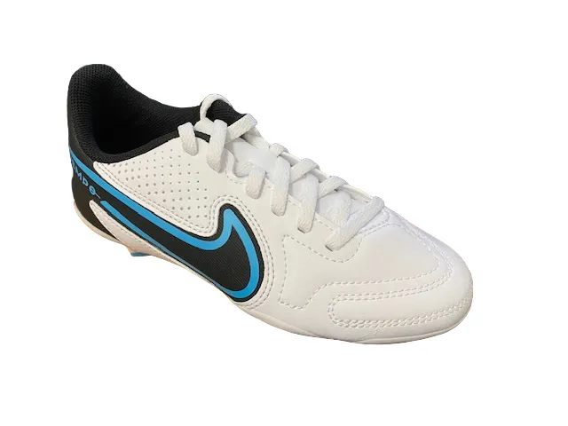 Nike boys football boot Legend 9 Club FG/MG DA1331-146 white-blue-pink-black