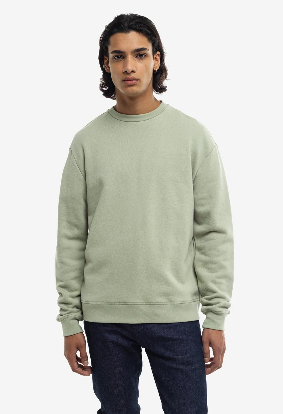 Oversized Crewneck Pullover / Eucalyptus