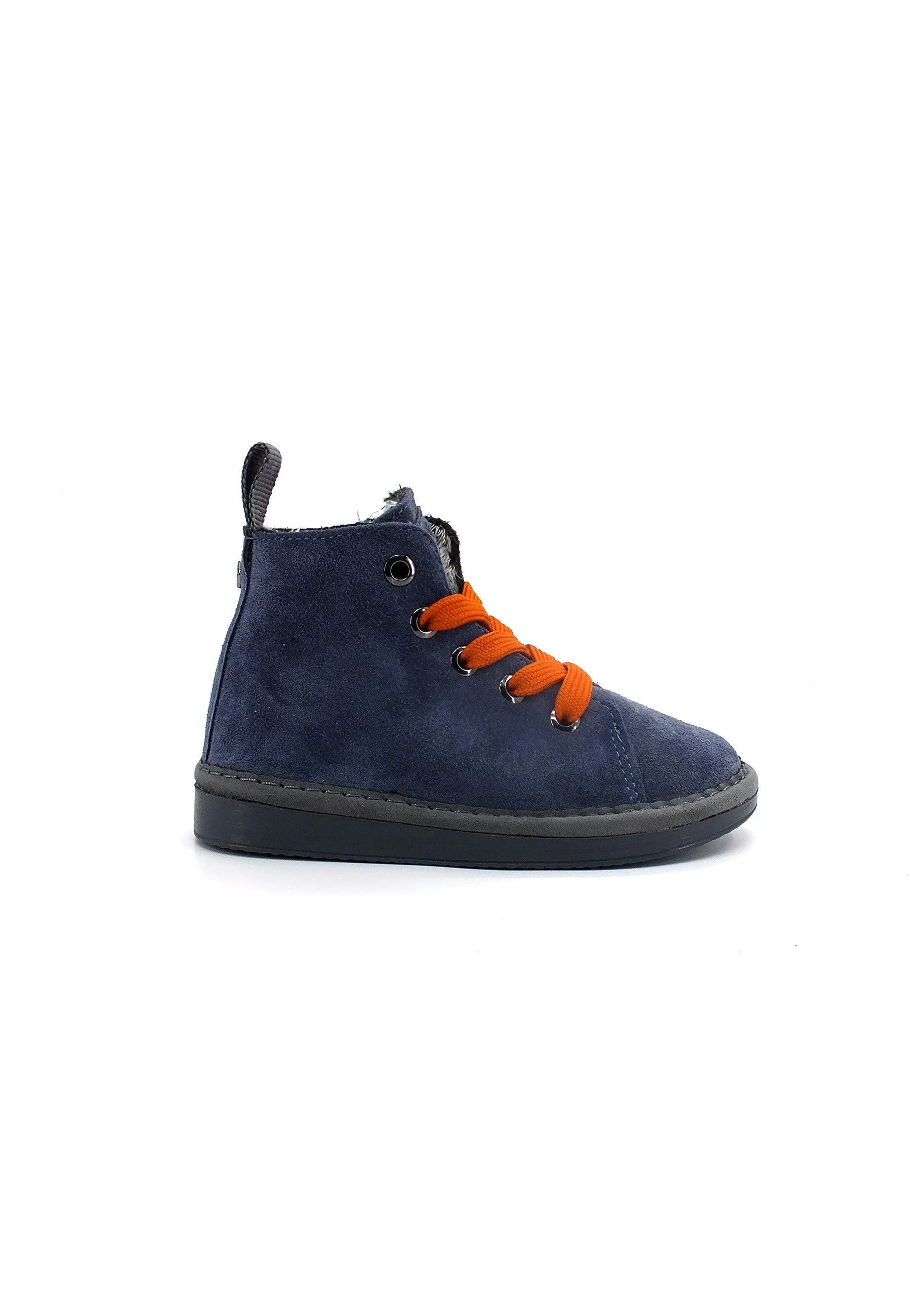 PAN CHIC Ankle Boot Sneaker Pelo Bimbo Dark Blue Burnt Orange P01B1400200006