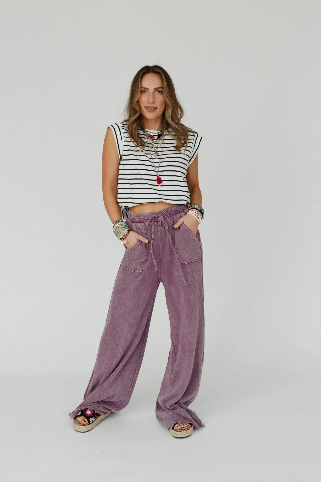 Relaxing Robin Wide Leg Pant - New Mauve