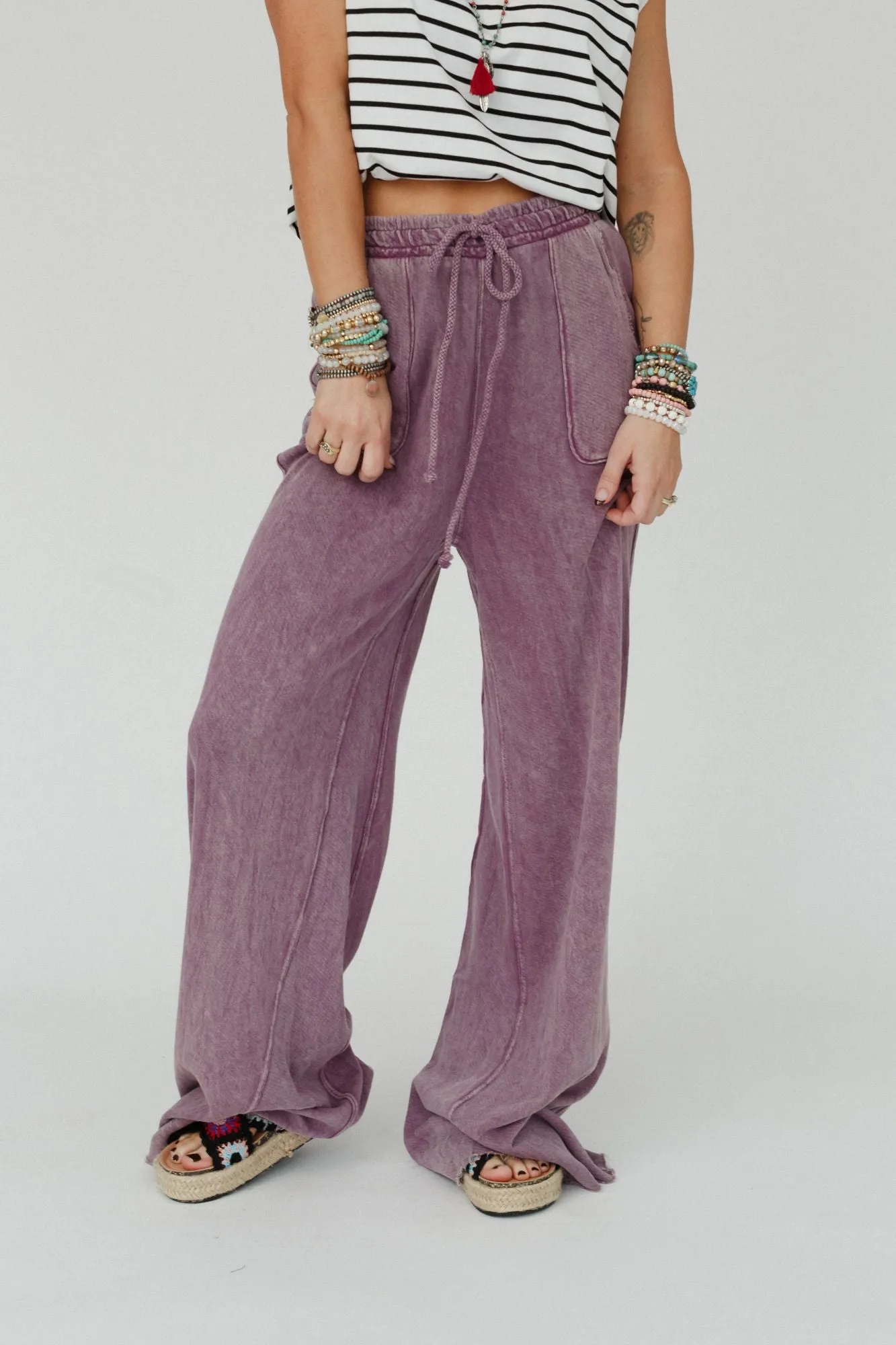 Relaxing Robin Wide Leg Pant - New Mauve