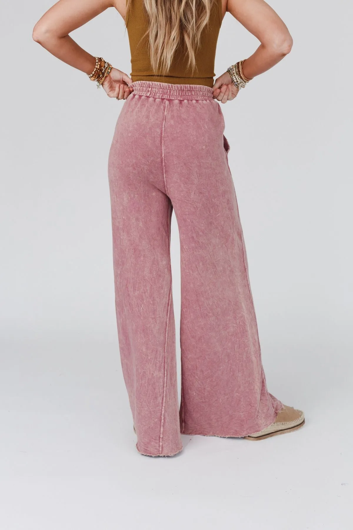 Relaxing Robin Wide Leg Pant - New Mauve