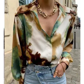 Single Breasted  Casual Blouse