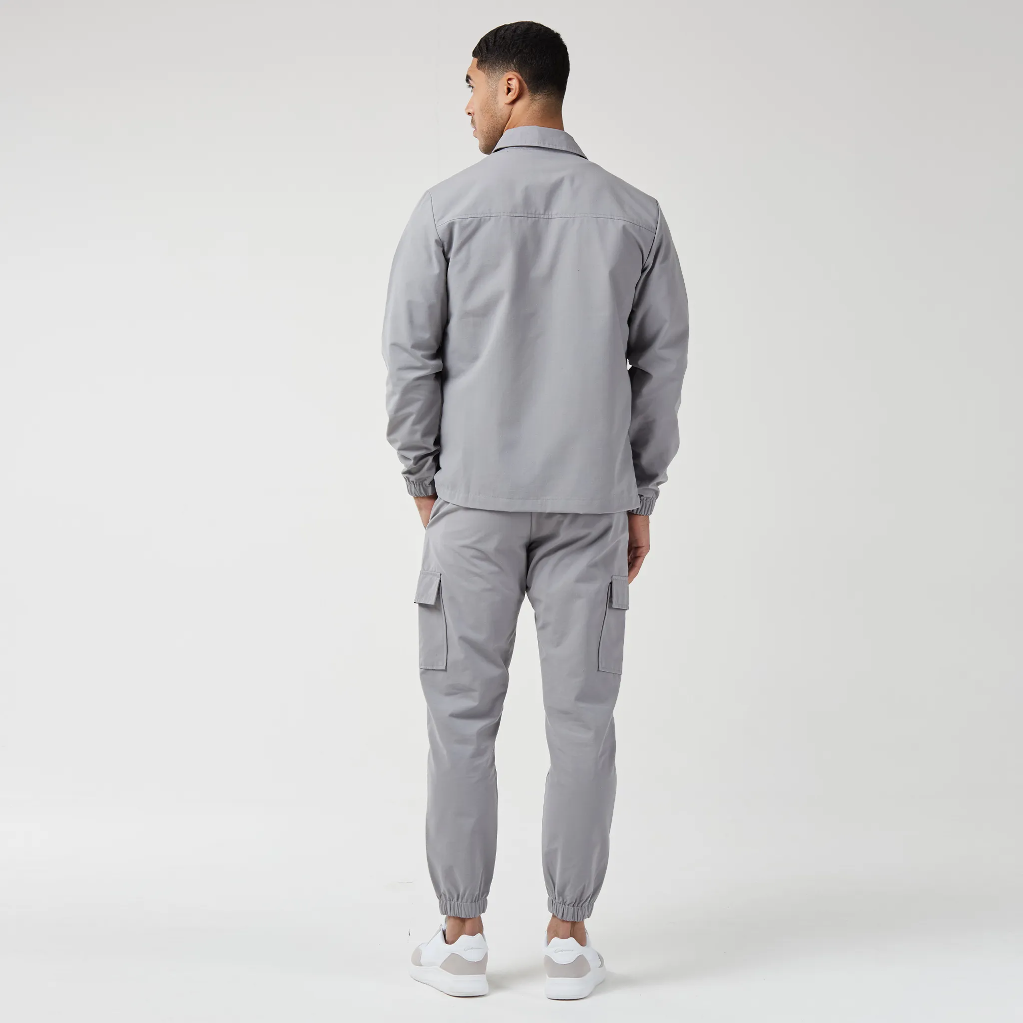 Smart Utility Overshirt | Ice Grey