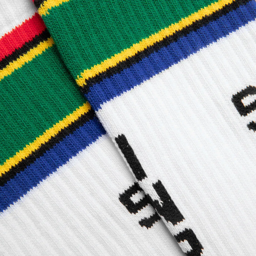 South Africa Socks - White