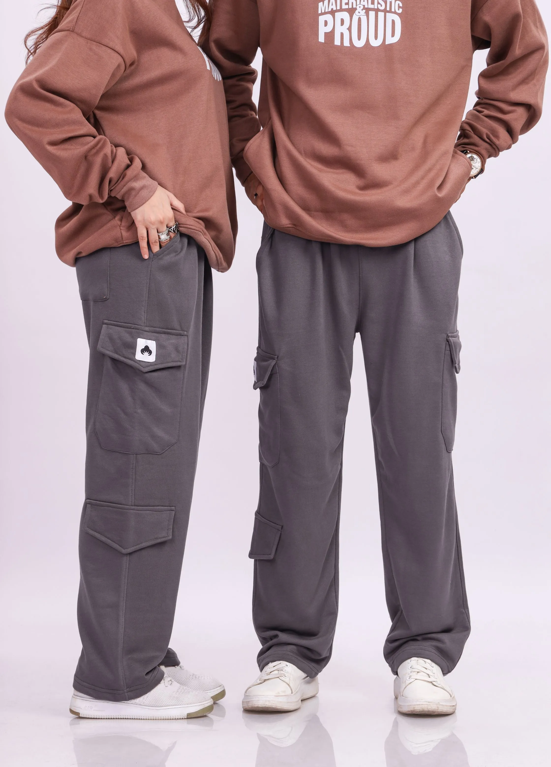 Steel Gray Cargo Trouser