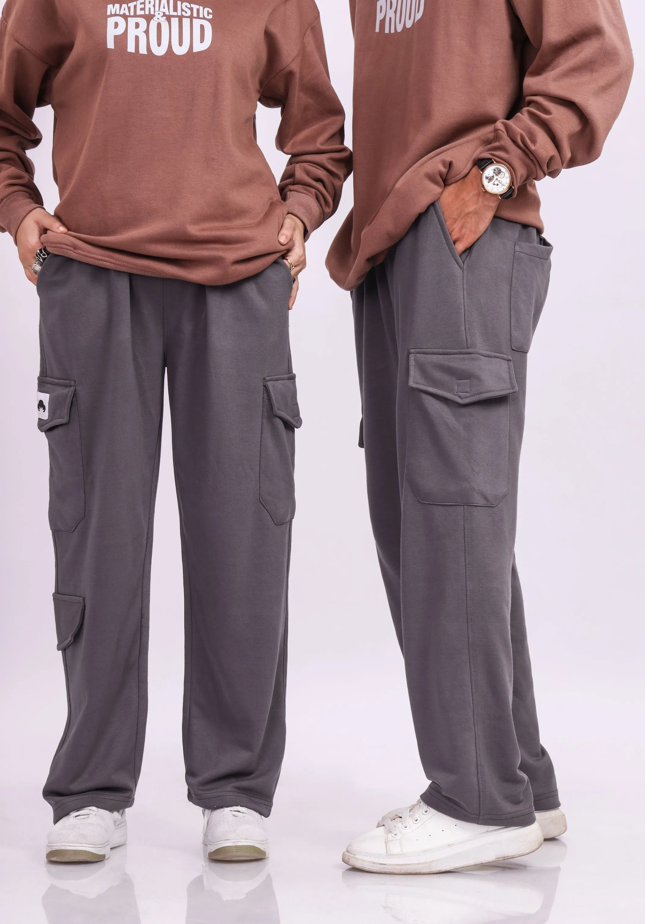 Steel Gray Cargo Trouser