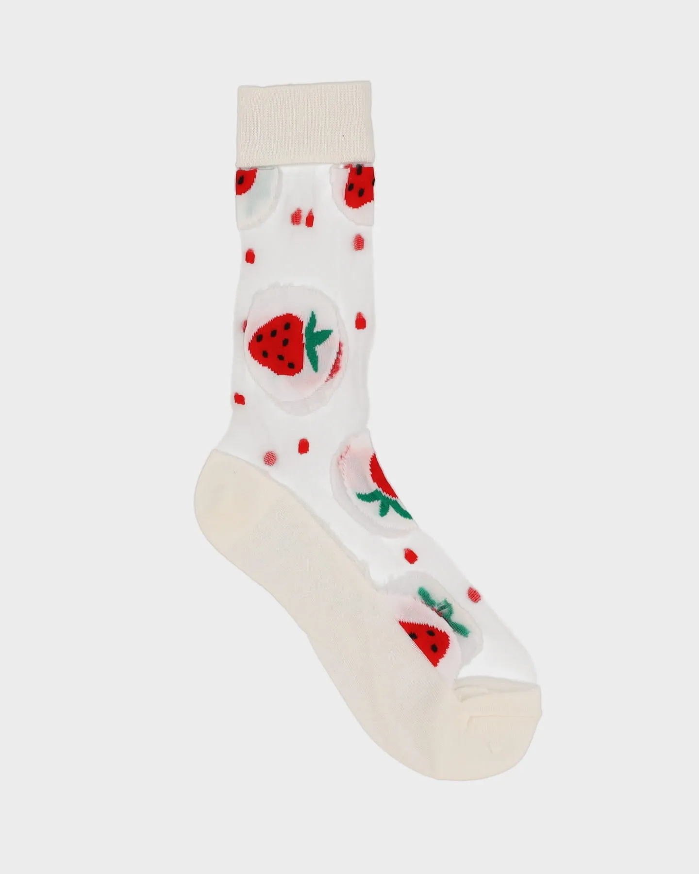 Strawberry Sheer Socks