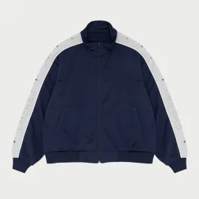 Studded Track Jacket (Navy)