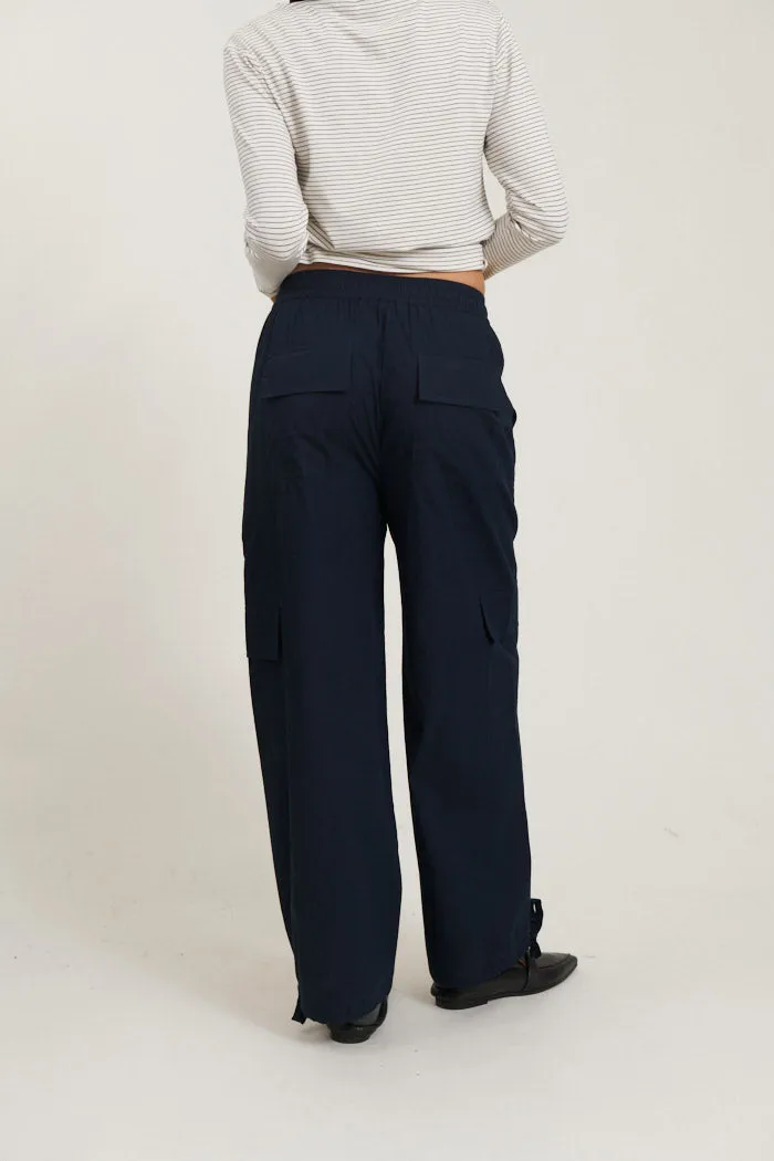 Tilde Loose Cargo Pants - Sky Captain