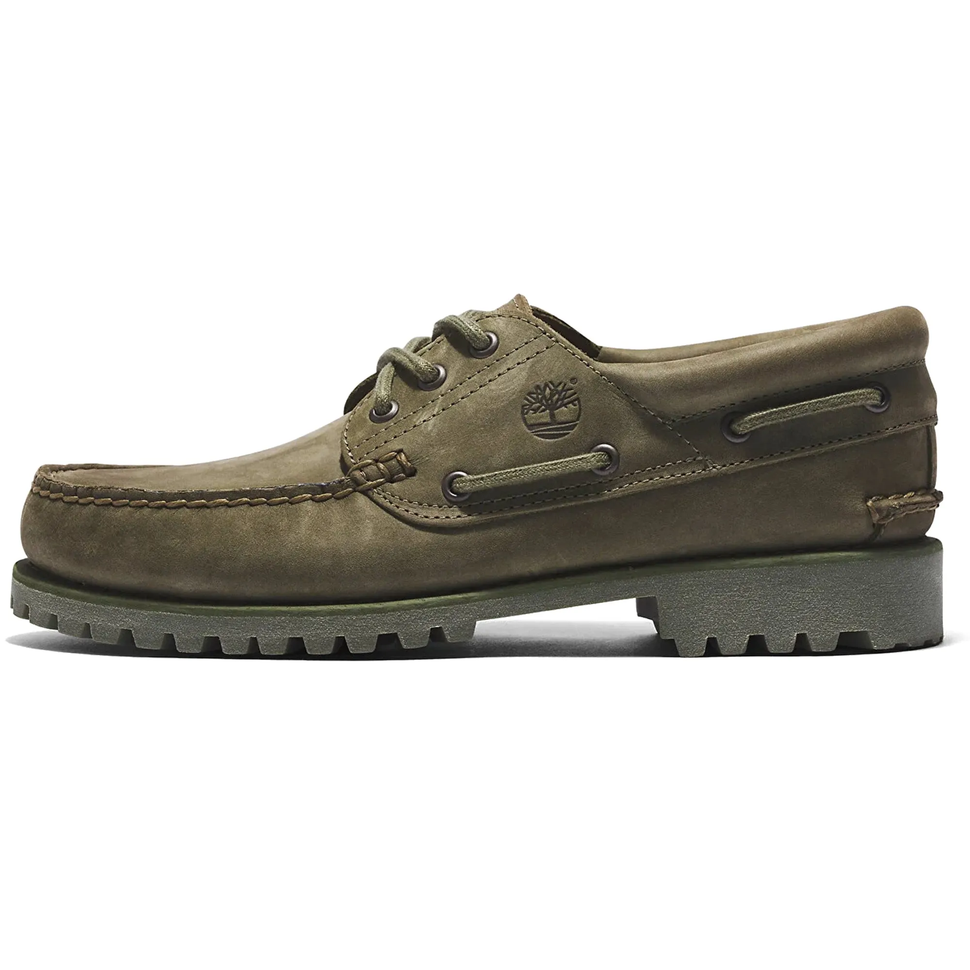 Timberland 3-Eye Lug Handsewn Boat Shoe - Deep Lichen Green