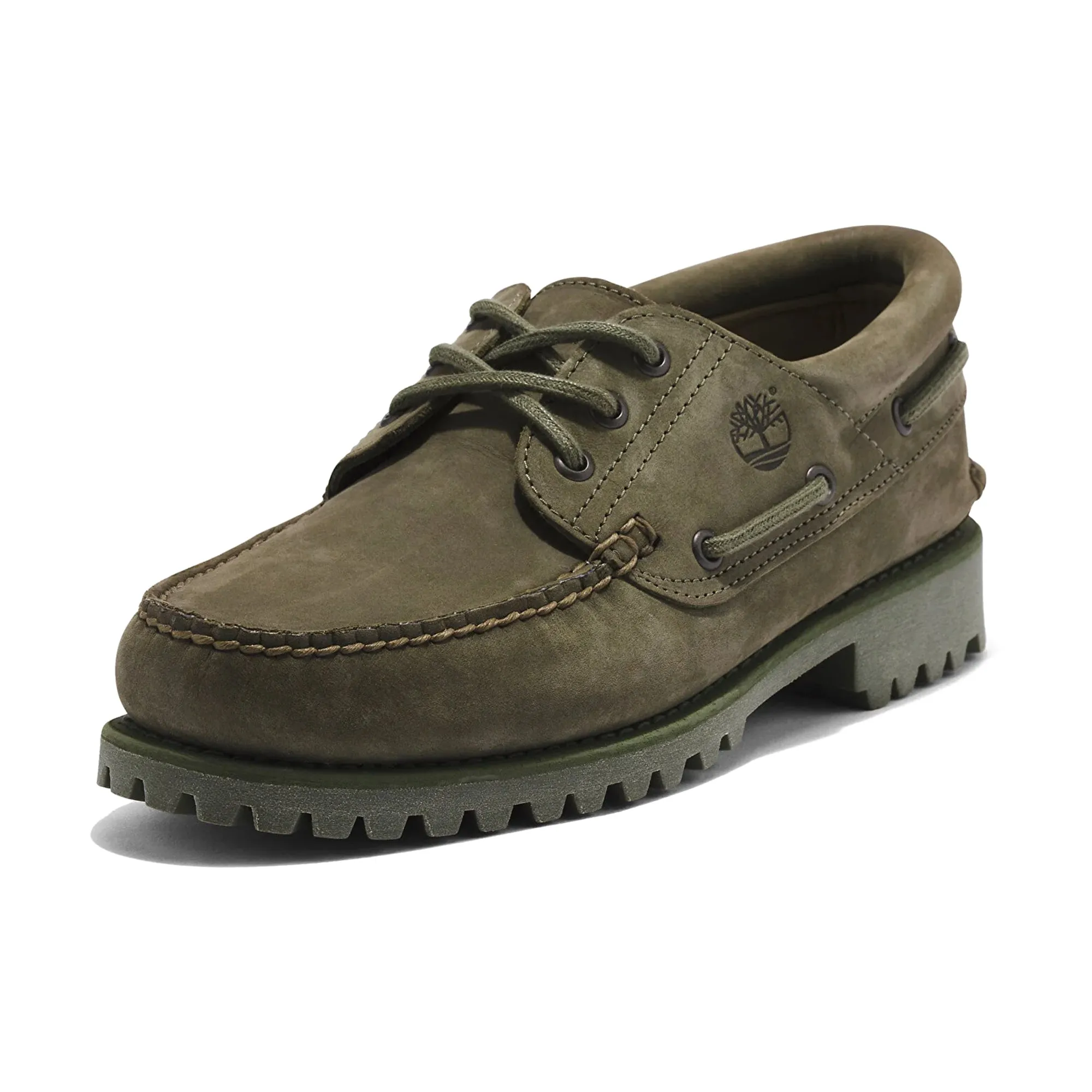 Timberland 3-Eye Lug Handsewn Boat Shoe - Deep Lichen Green