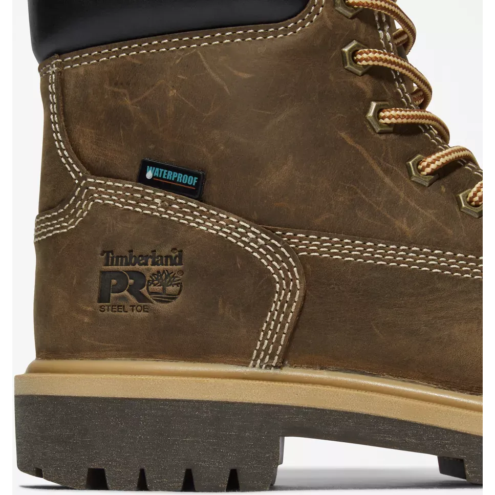 Timberland Pro Women's Direct Attach 6 WP Work Boot -Brown- TB1A2QX7214