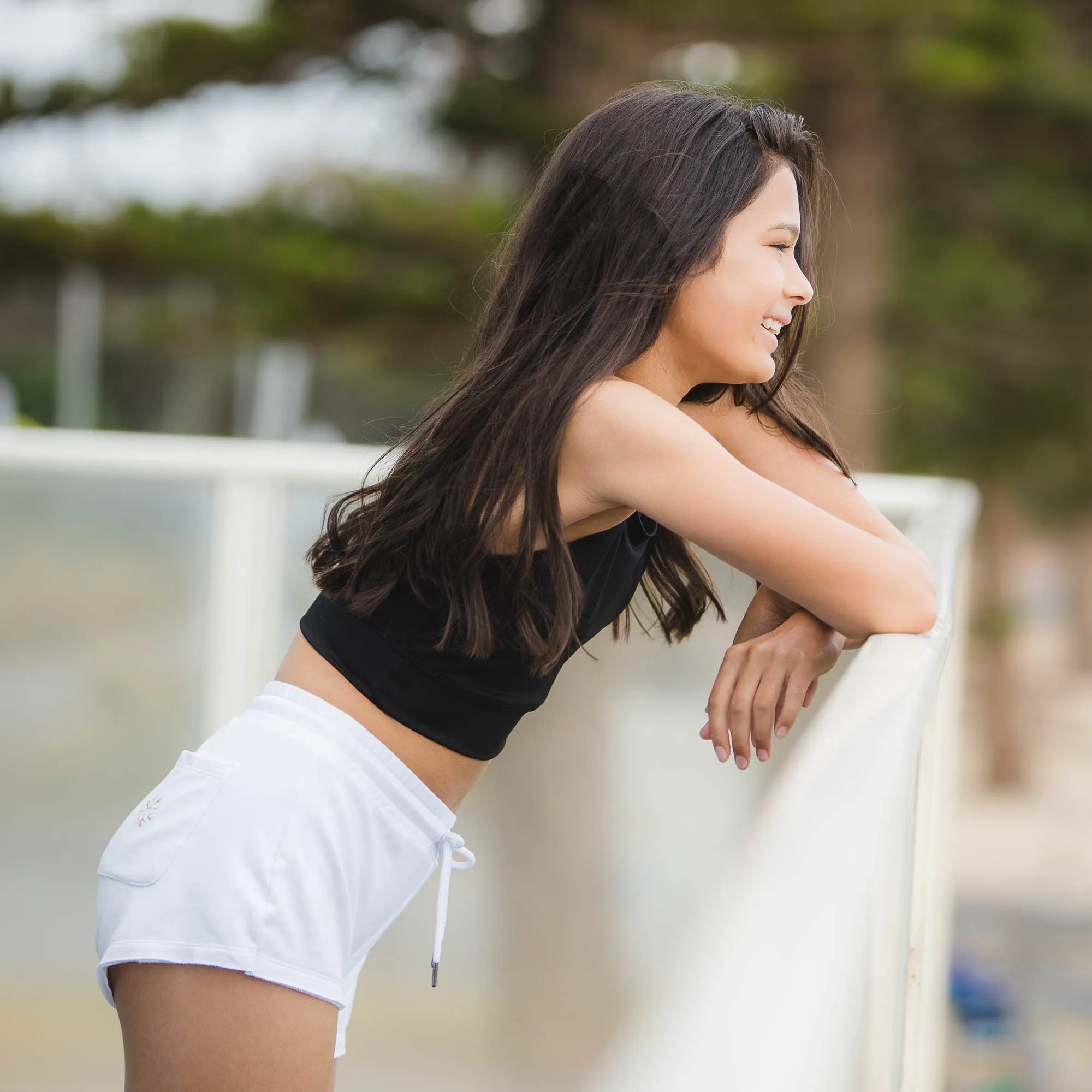 Track Shorts in White