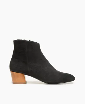 Warehouse Sale - Cisco Bootie Black Cut Nubuck