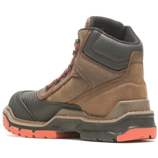 Wolverine Men's Raider Durashocks 6" WP Carbonmax Work Boot -Brown- W231042