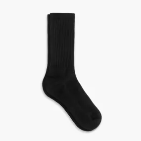 Women's Cotton Crew Sock | Black